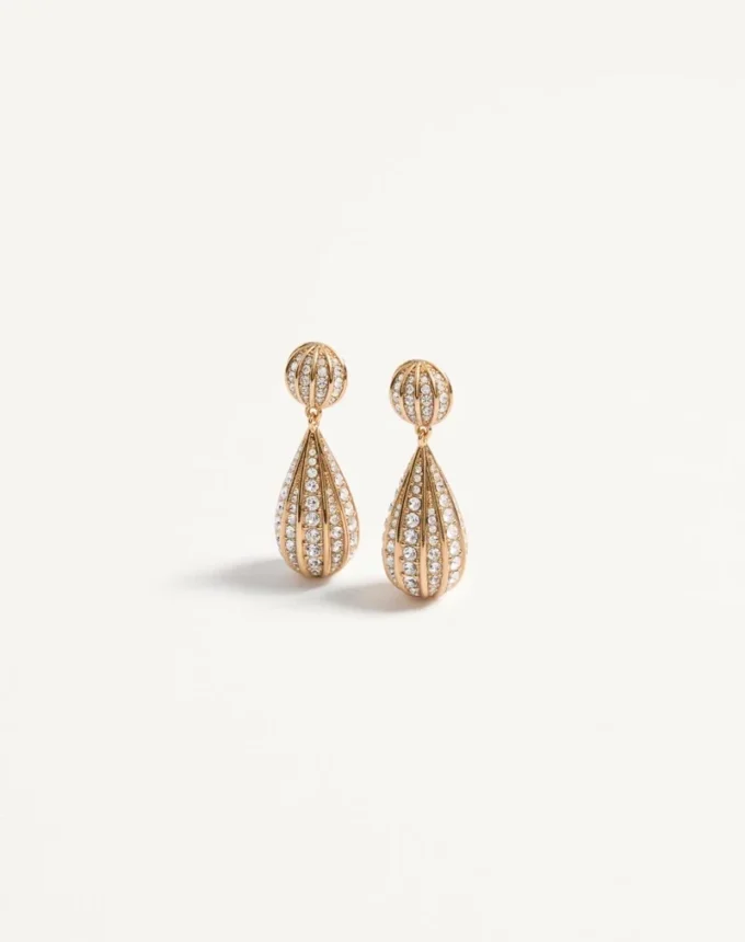 Kolczyki Poetiques Des Gouttes z metalu i kryształów Swarovski®