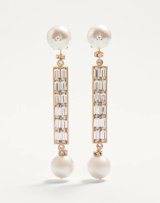 Kolczyki San Fin z kryształami Swarovski® i perłami Kolczyki San Fin z kryształami Swarovski® i perłami