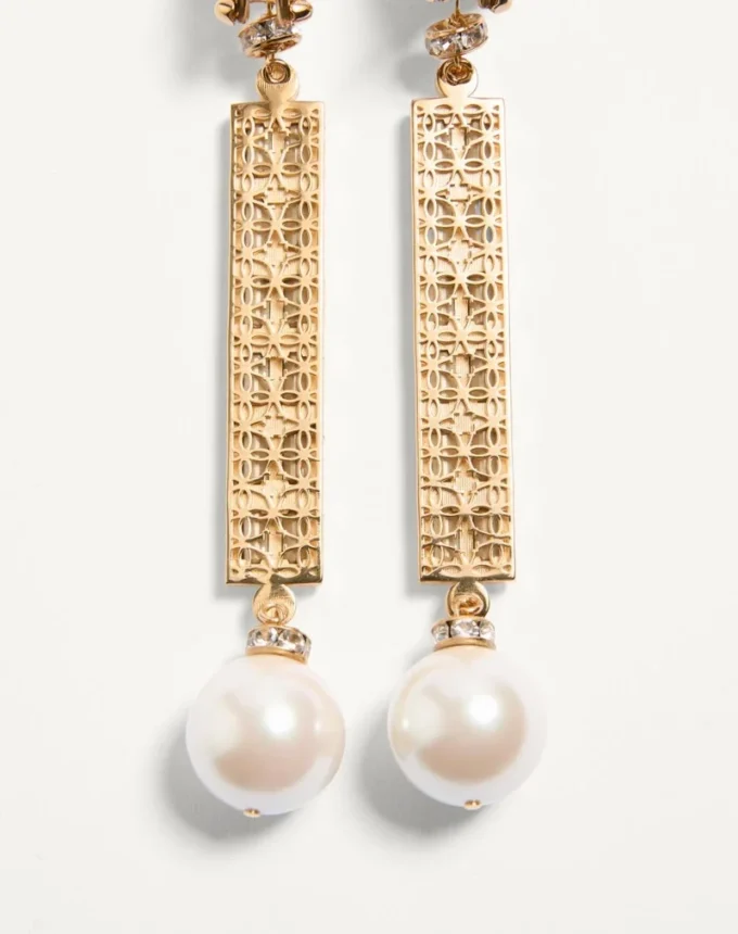 Kolczyki San Fin z kryształami Swarovski® i perłami Kolczyki San Fin z kryształami Swarovski® i perłami