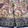 Koszula bowlingowa z bawełnianej muślinu z nadrukiem Voyage Imaginaire i wykończeniem pasmanterią