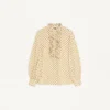 Koszula z krepy chińskiej z nadrukiem Plusdepois Koszula z krepy chińskiej z nadrukiem Plusdepois