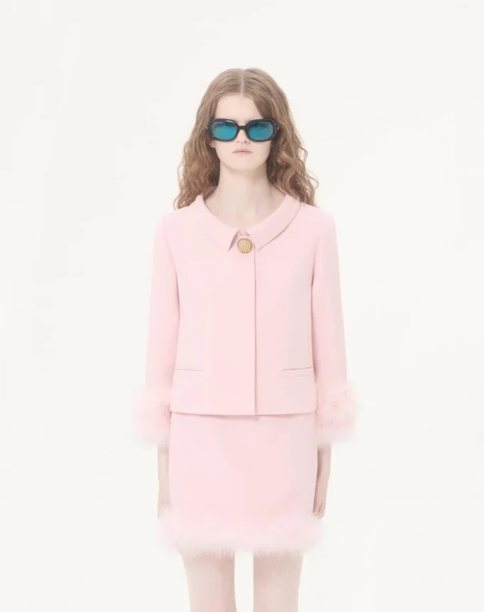Krepa Couture Kurtka z piórami Krepa Couture Kurtka z piórami