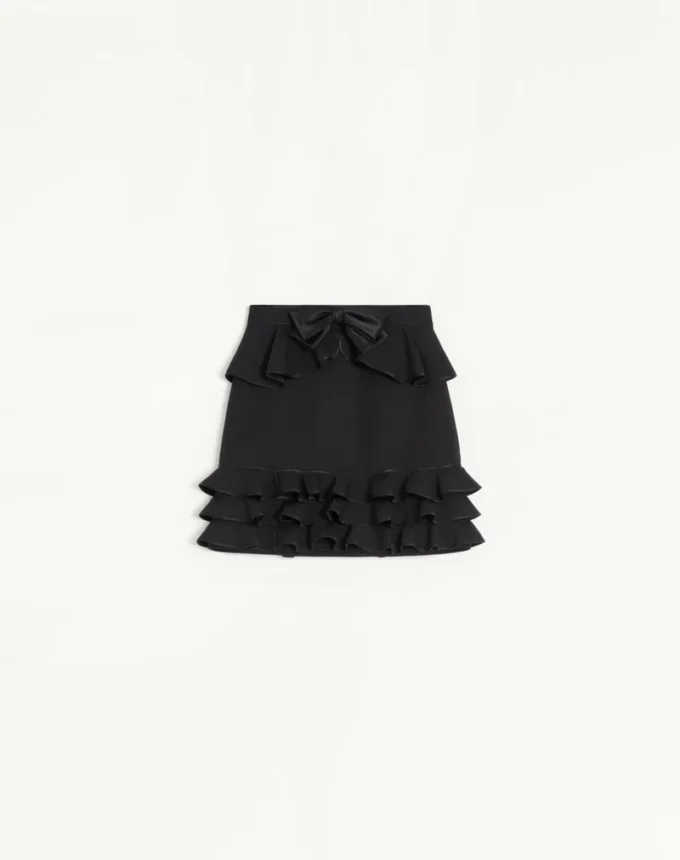 Krótka spódnica z krepy Couture Krótka spódnica z krepy Couture