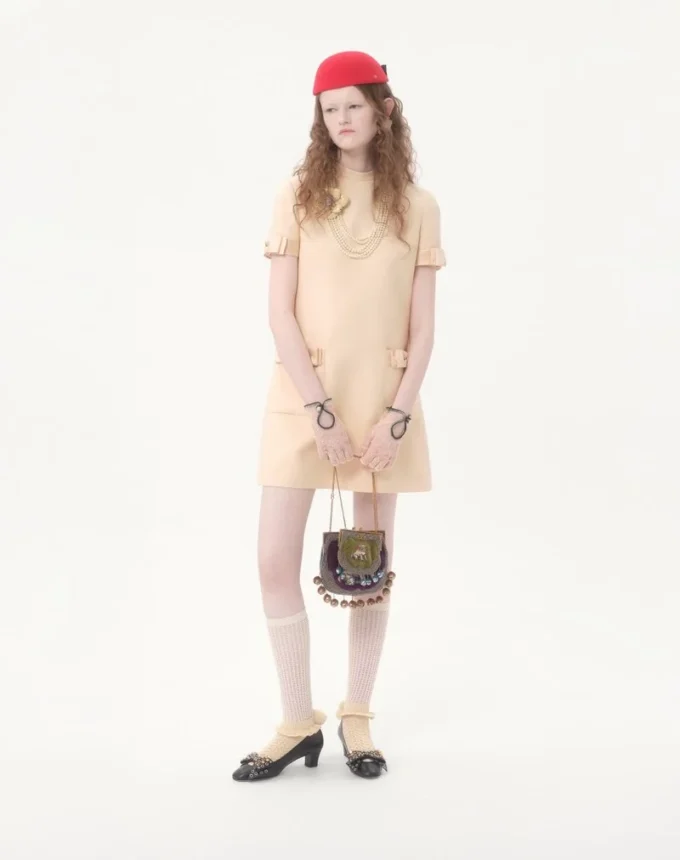 Krótka sukienka Crepe Couture