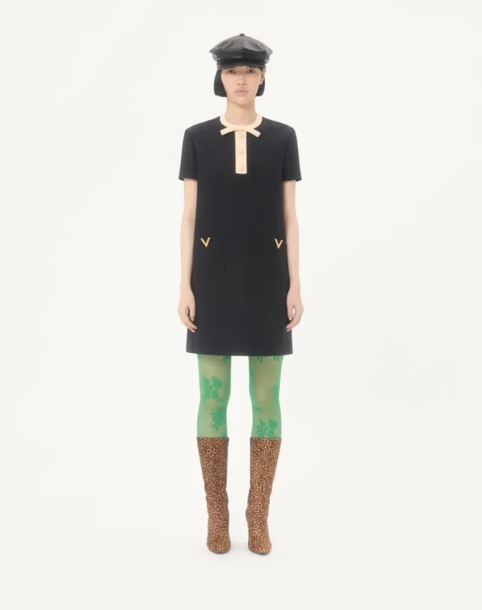 Krótka sukienka Crepe Couture