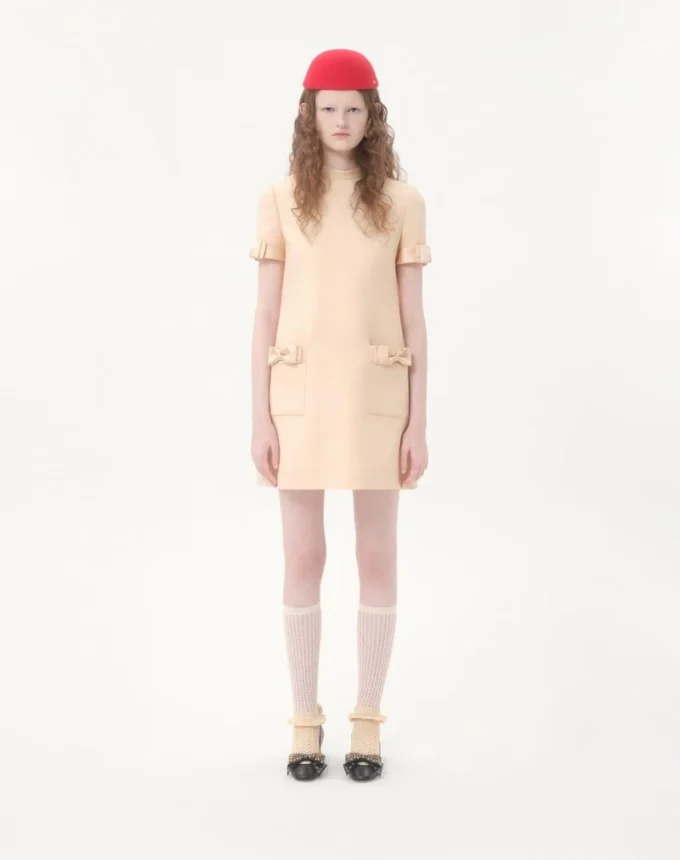 Krótka sukienka Crepe Couture