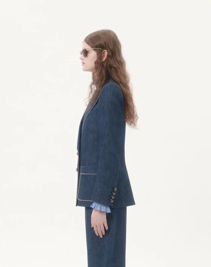 Kurtka dżinsowa z tkaniny chambray Kurtka dżinsowa z tkaniny chambray