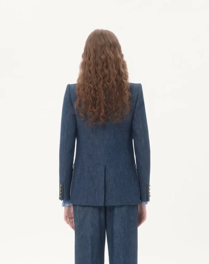 Kurtka dżinsowa z tkaniny chambray Kurtka dżinsowa z tkaniny chambray
