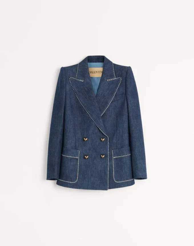 Kurtka dżinsowa z tkaniny chambray Kurtka dżinsowa z tkaniny chambray