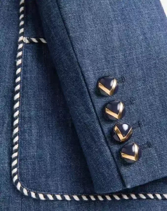 Kurtka dżinsowa z tkaniny chambray Kurtka dżinsowa z tkaniny chambray