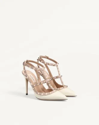 Lakierowane czółenka Rockstud Caged Pump 100 mm Lakierowane czółenka Rockstud Caged Pump 100 mm