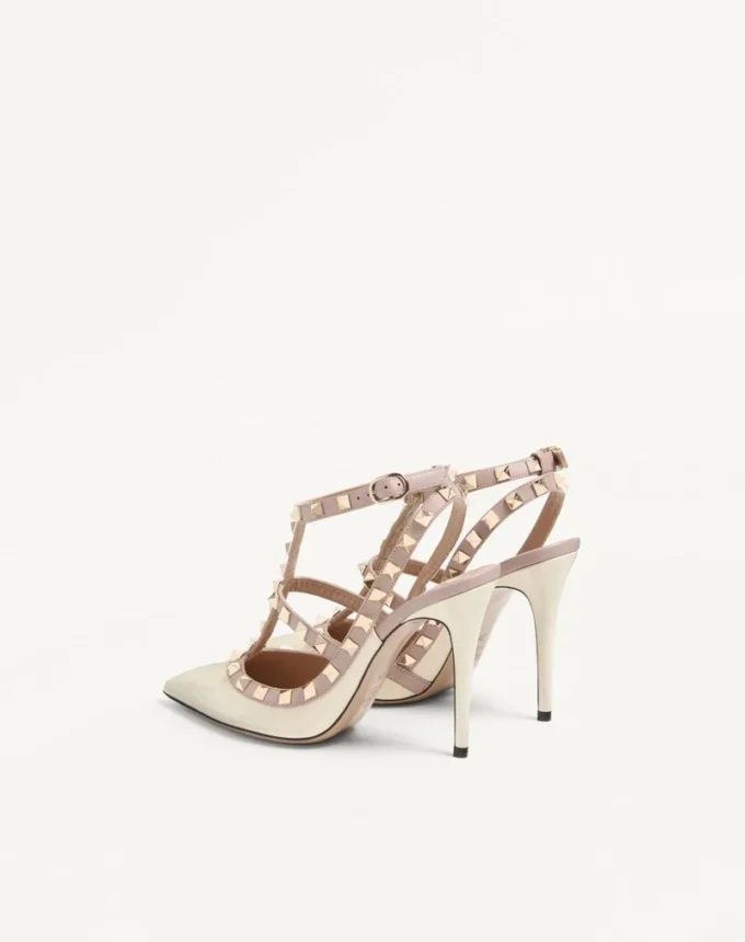 Lakierowane czółenka Rockstud Caged Pump 100 mm Lakierowane czółenka Rockstud Caged Pump 100 mm