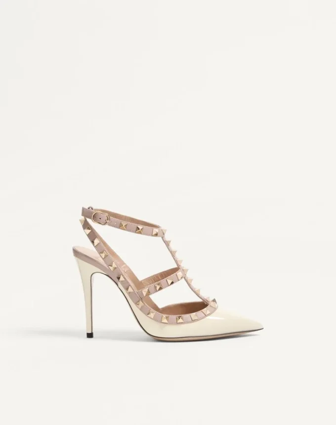 Lakierowane czółenka Rockstud Caged Pump 100 mm Lakierowane czółenka Rockstud Caged Pump 100 mm