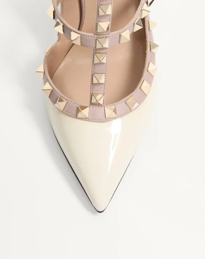 Lakierowane czółenka Rockstud Caged Pump 100 mm Lakierowane czółenka Rockstud Caged Pump 100 mm