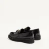 Loafersy z cielęcej skóry z charakterystycznym logo