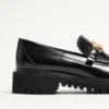 Loafersy z cielęcej skóry z charakterystycznym logo