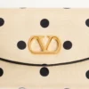 Mała torebka na ramię Valentino Garavani DeVain z tkaniny Moiré Plus De Pois Mała torebka na ramię Valentino Garavani DeVain z tkaniny Moiré Plus De Pois