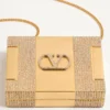 Metalowa kopertówka Minaumorphe Minaudière marki Valentino Garavani z kryształami Swarovski® i satynowym etui Metalowa kopertówka Minaumorphe Minaudière marki Valentino Garavani z kryształami Swarovski® i satynowym etui