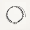 Metalowy naszyjnik Vlogo Signature z perłami Swarovski®
