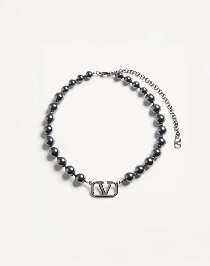 Metalowy naszyjnik Vlogo Signature z perłami Swarovski®