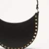Mini torebka Rockstud Hobo z ziarnistej skóry cielęcej Mini torebka Rockstud Hobo z ziarnistej skóry cielęcej