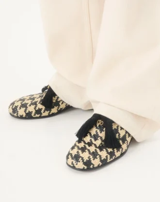 Mj Blues Derby w pepitkę z plecionej skóry Mj Blues Derby w pepitkę z plecionej skóry