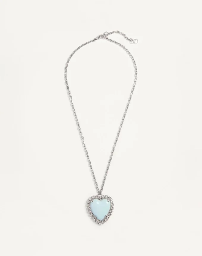 Naszyjnik Coeur Hyperbole z metalu, żywicy i kryształów Swarovski® Naszyjnik Coeur Hyperbole z metalu, żywicy i kryształów Swarovski®