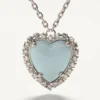 Naszyjnik Coeur Hyperbole z metalu, żywicy i kryształów Swarovski® Naszyjnik Coeur Hyperbole z metalu, żywicy i kryształów Swarovski®