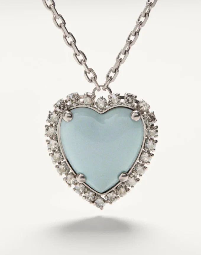 Naszyjnik Coeur Hyperbole z metalu, żywicy i kryształów Swarovski® Naszyjnik Coeur Hyperbole z metalu, żywicy i kryształów Swarovski®