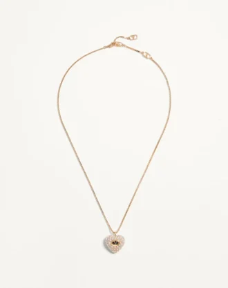 Naszyjnik Coeur Royal z metalu, emalii i kryształów Swarovski®