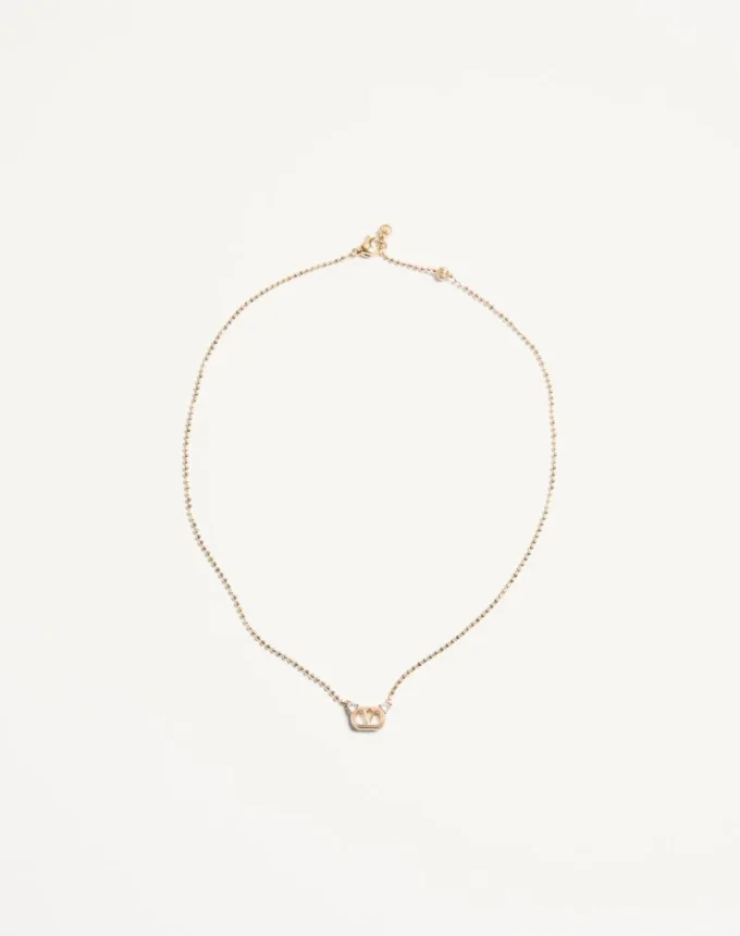 Naszyjnik Ovalette z metalu i kryształów Swarovski® Naszyjnik Ovalette z metalu i kryształów Swarovski®