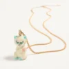 Naszyjnik Le Chat De La Maison z metalu, nylonu i kryształów Swarovski® Naszyjnik Le Chat De La Maison z metalu, nylonu i kryształów Swarovski®