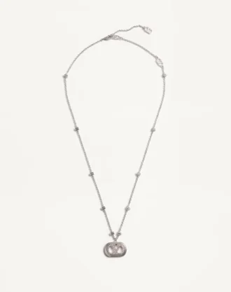 Naszyjnik Vlogo Signature z metalu, perłami i kryształami Swarovski®
