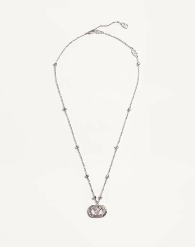 Naszyjnik Vlogo Signature z metalu, perłami i kryształami Swarovski® Naszyjnik Vlogo Signature z metalu, perłami i kryształami Swarovski®