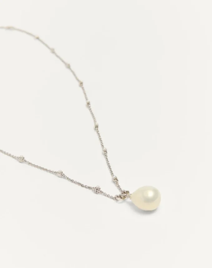 Naszyjnik Vlogo Signature z metalu, pereł i kryształów Swarovski®