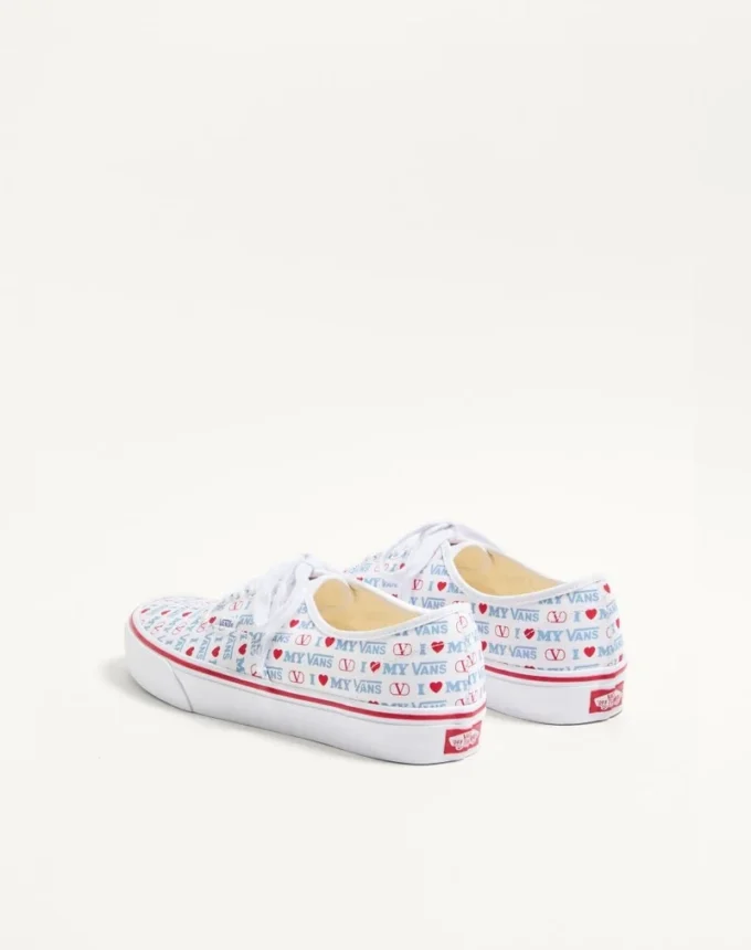 Niskie trampki Valentino Garavani i Vans z nadrukiem Valentino Vans Love na tkaninie Niskie trampki Valentino Garavani i Vans z nadrukiem Valentino Vans Love na tkaninie