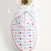 Niskie trampki Valentino Garavani i Vans z nadrukiem Valentino Vans Love na tkaninie Niskie trampki Valentino Garavani i Vans z nadrukiem Valentino Vans Love na tkaninie