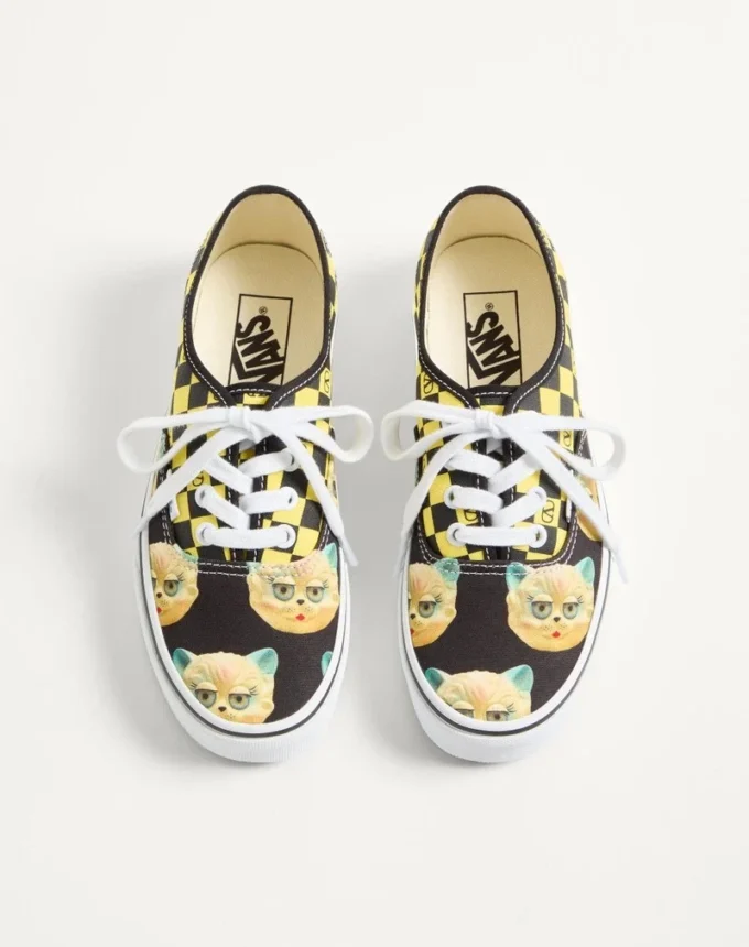 Niskie trampki Valentino Garavani i Vans z nadrukiem VLogo Checkerboard i Le Chat De La Maison Niskie trampki Valentino Garavani i Vans z nadrukiem VLogo Checkerboard i Le Chat De La Maison