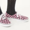 Niskie trampki Valentino Garavani i Vans z tkaniny z nadrukiem VLogo w szachownicę