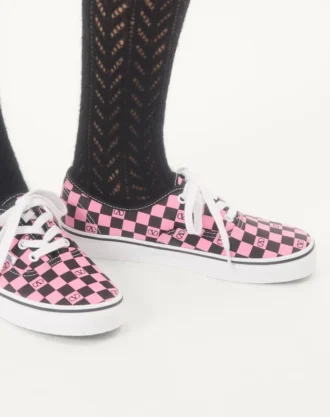Niskie trampki Valentino Garavani i Vans z tkaniny z nadrukiem VLogo w szachownicę Niskie trampki Valentino Garavani i Vans z tkaniny z nadrukiem VLogo w szachownicę