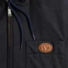 Nylonowa kurtka z kapturem i naszywką z logo Nylonowa kurtka z kapturem i naszywką z logo