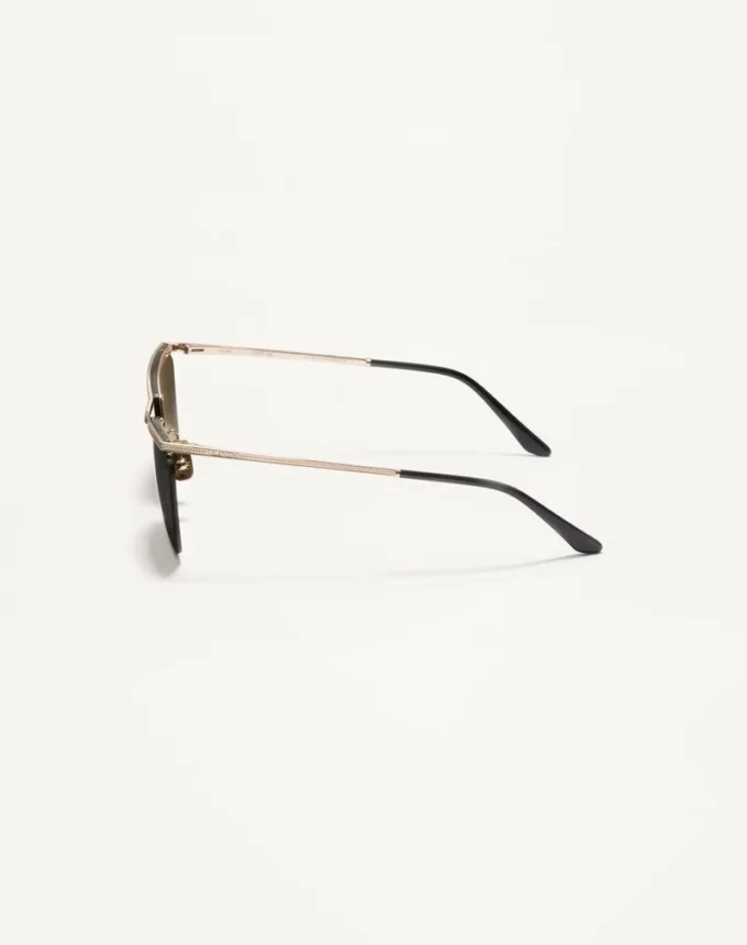 Okulary bez oprawek z metalową ramką Okulary bez oprawek z metalową ramką