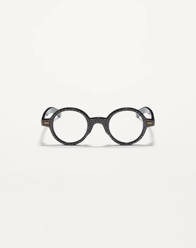 Okulary Bizarre Circle z kryształami z acetatu Okulary Bizarre Circle z kryształami z acetatu