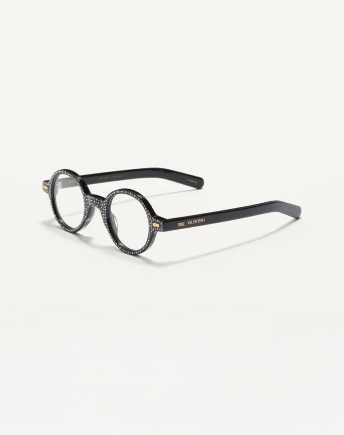 Okulary Bizarre Circle z kryształami z acetatu Okulary Bizarre Circle z kryształami z acetatu