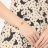 Owalna bransoletka z metalu i pereł Swarovski® Owalna bransoletka z metalu i pereł Swarovski®