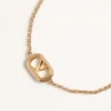 Owalna bransoletka z metalu i pereł Swarovski® Owalna bransoletka z metalu i pereł Swarovski®