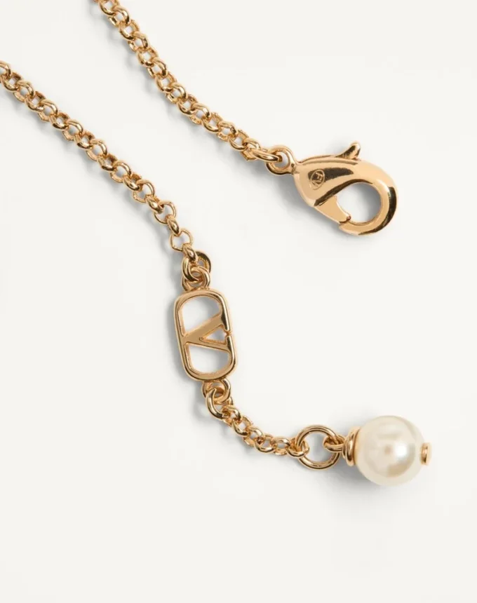 Owalna bransoletka z metalu i pereł Swarovski® Owalna bransoletka z metalu i pereł Swarovski®