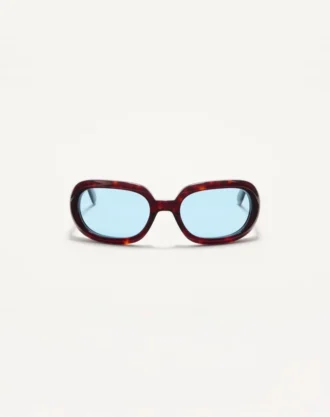 Owalne okulary z oprawkami z acetatu