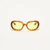 Owalne okulary z oprawkami z acetatu Owalne okulary z oprawkami z acetatu