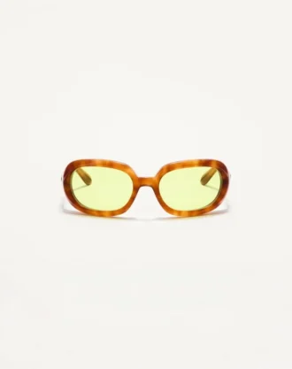 Owalne okulary z oprawkami z acetatu